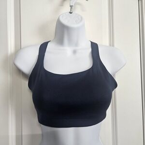Lululemon ULTRALU SQUARE NECK‎ WORKOUT BRA MEDIUM SUPPORT Adjustable Straps Sz 4
